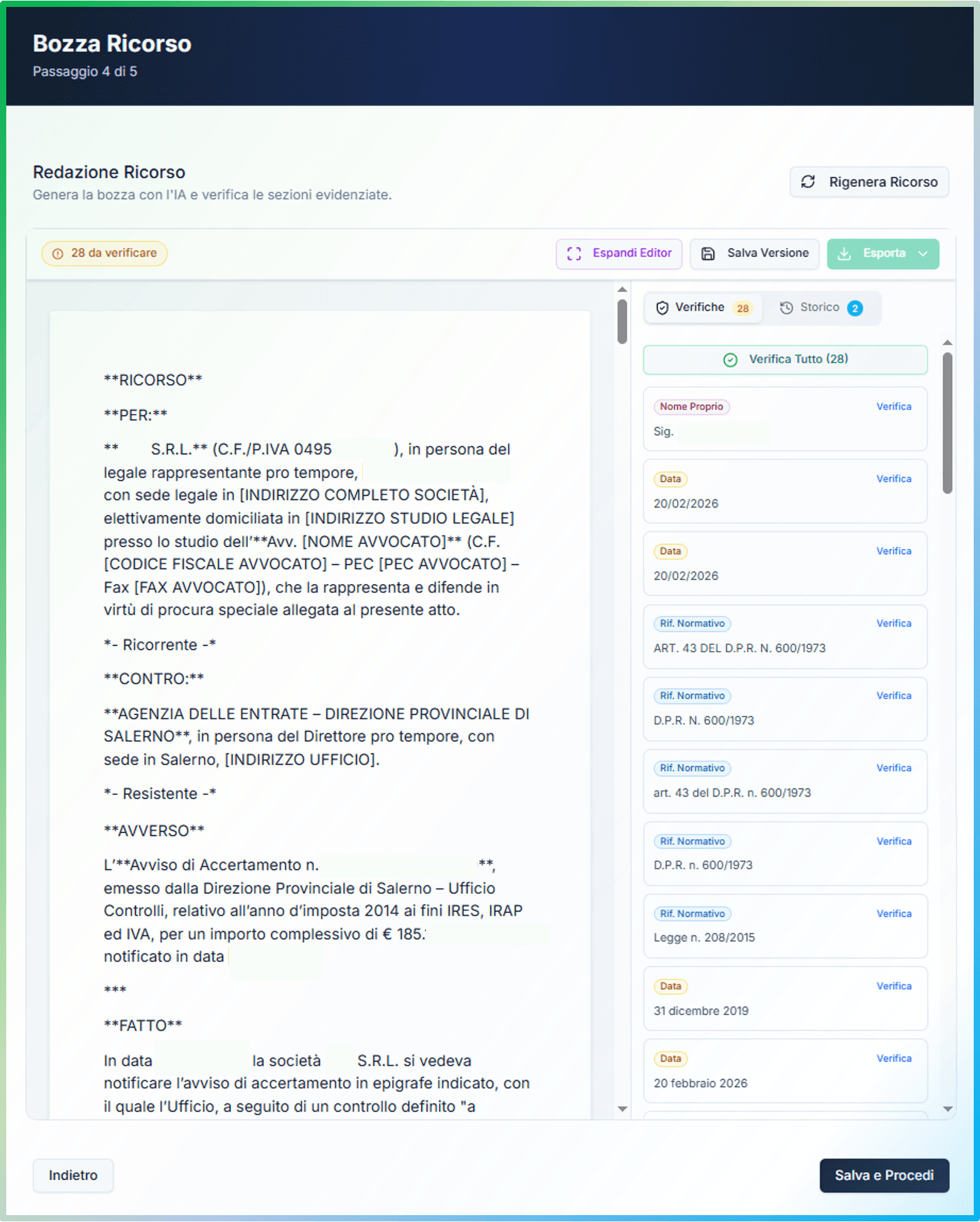 Fine della sindrome da foglio bianco